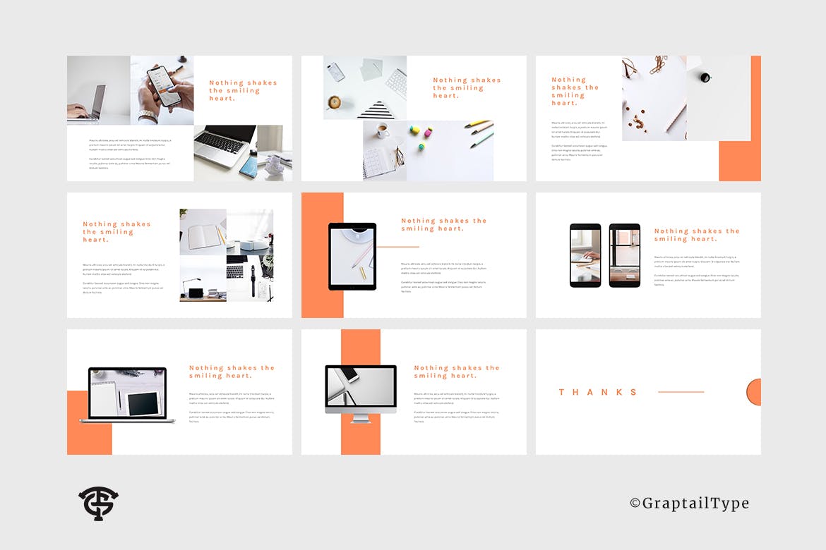 极简主义企业服务介绍素材库精选谷歌演示模板 Just Clean – Google Slides插图(3)