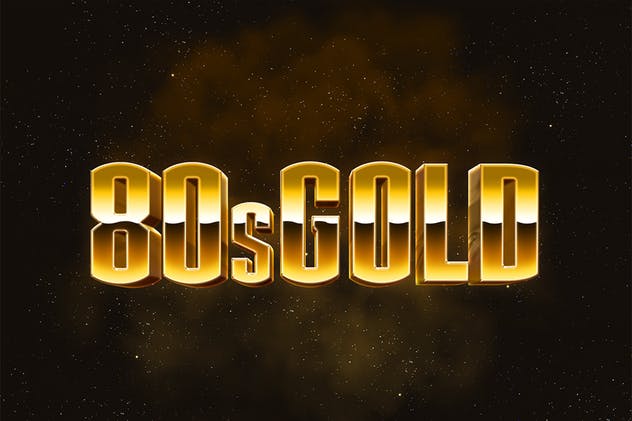 80年代复古风格3D立体PS字体样机模板v2 80’s Style Text Mockups V2插图(6)