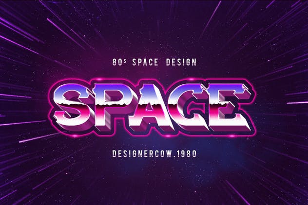 80年代复古风格文本特效文字样式v1 80’s Style Text Mockups V1插图(10)
