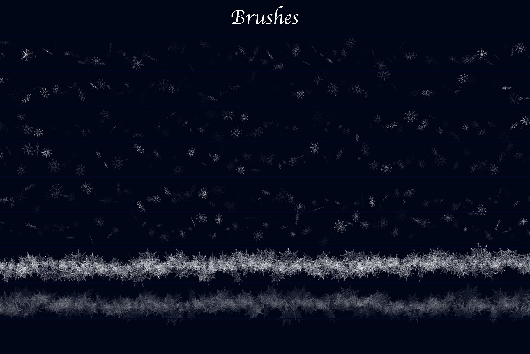 冰雪奇缘冬天主题纹理&笔刷合集[雪花、冰花&闪光] Winter Wonderland for Photoshop插图(13)