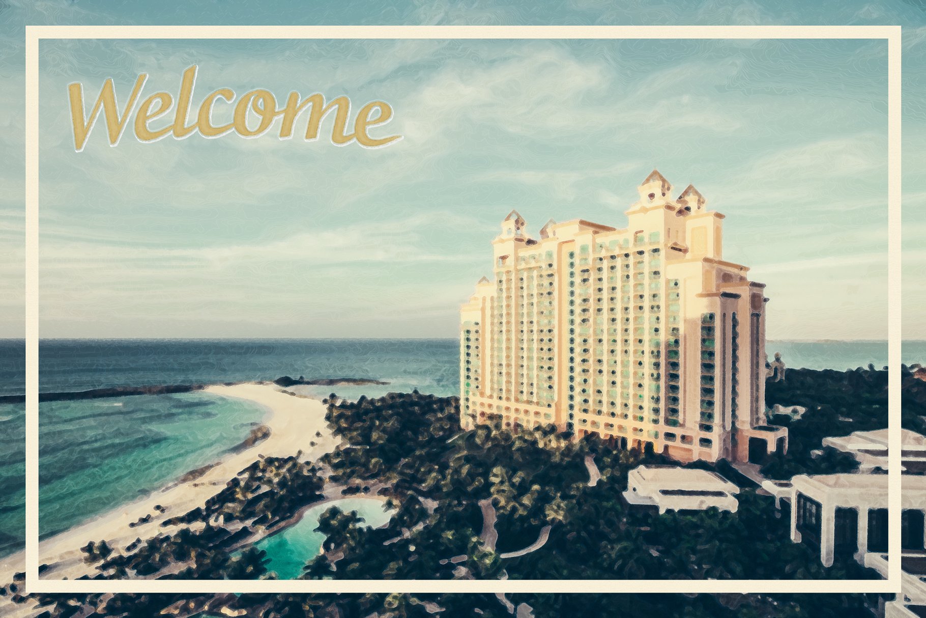 油画风格明信片效果图层样式 Postcard Shop for Adobe Photoshop插图(9)