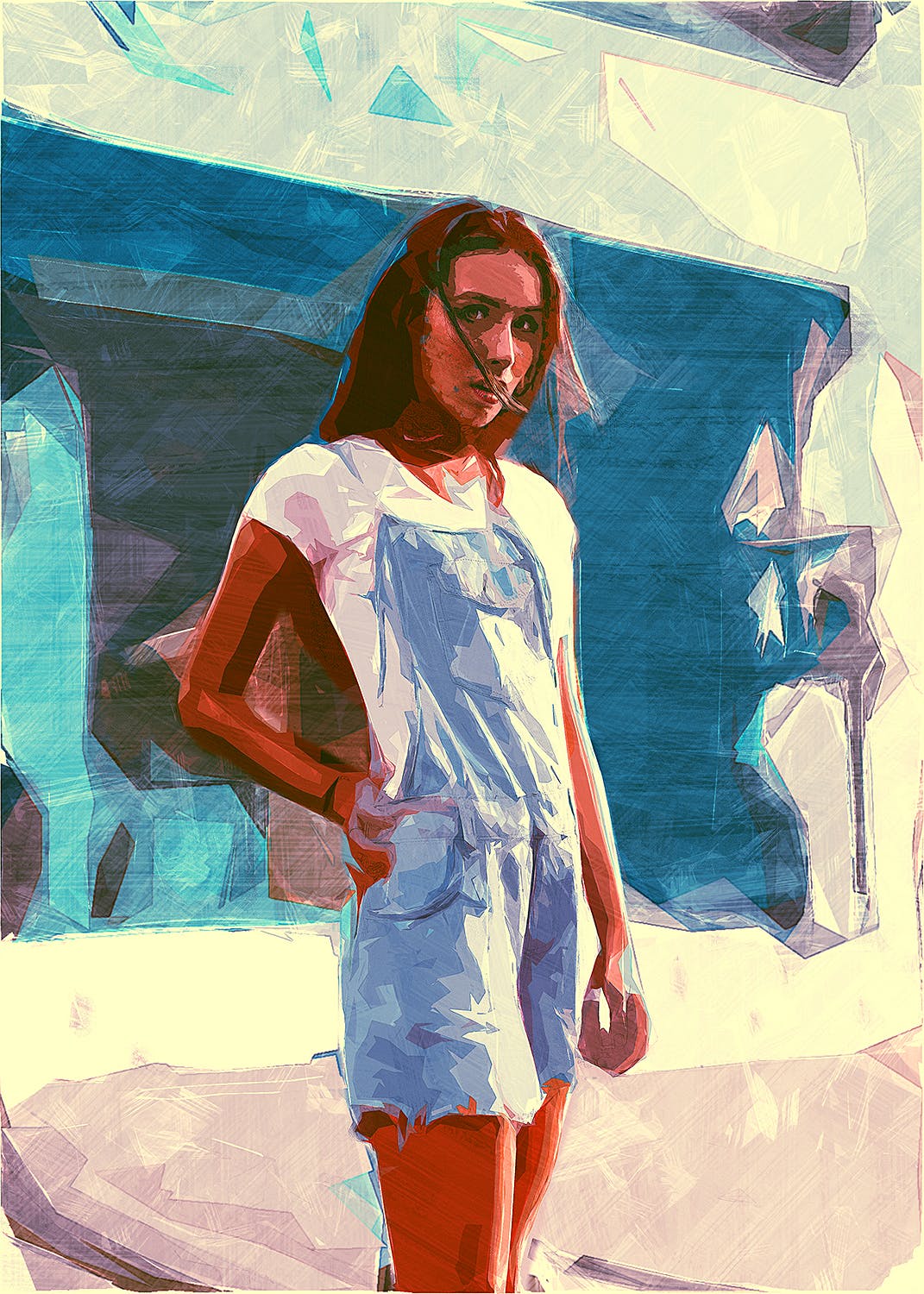 色块画法印象派素描效果PS动作 Concepter – Plein Air Sketch Photoshop Action插图(3)