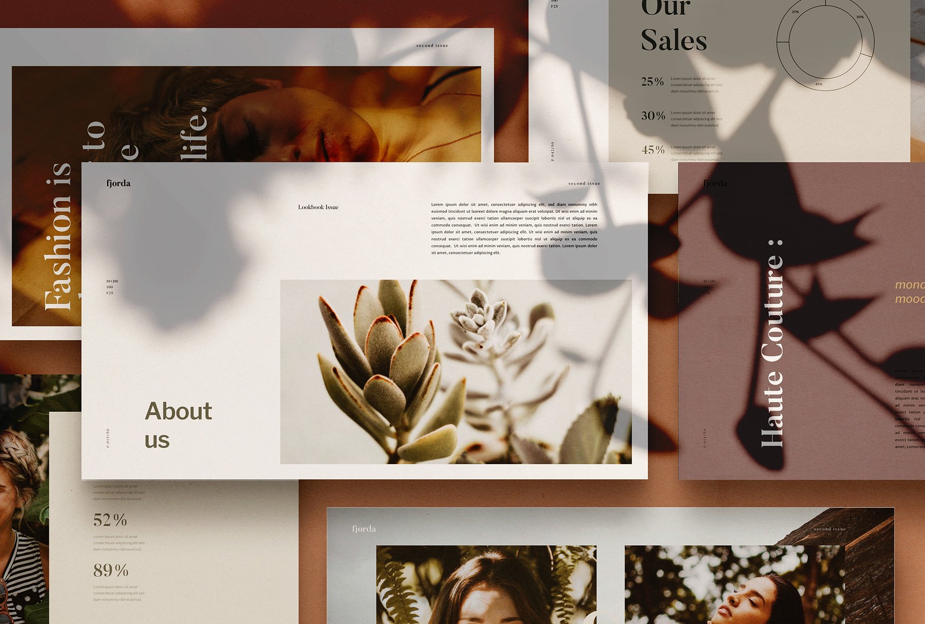 斯堪的纳维亚主题风格PPT幻灯片模板 FJORDA – Powerpoint Template插图(2)