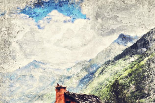 厚涂手法油画效果一键生成PS动作 Impasto Oil Paint Photoshop Action插图(12)