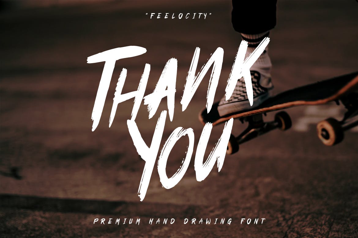城市生活方式设计英文装饰笔刷字体素材库精选 Fellocity – Urban Brush Font插图(11)