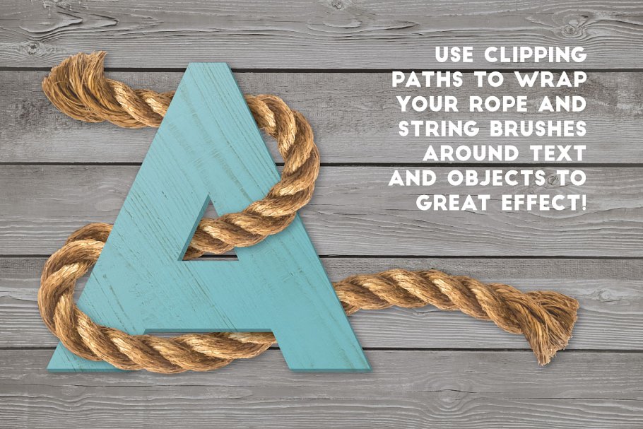 真实绳索纹理AI笔刷 Real Rope – Illustrator Brushes插图(5)