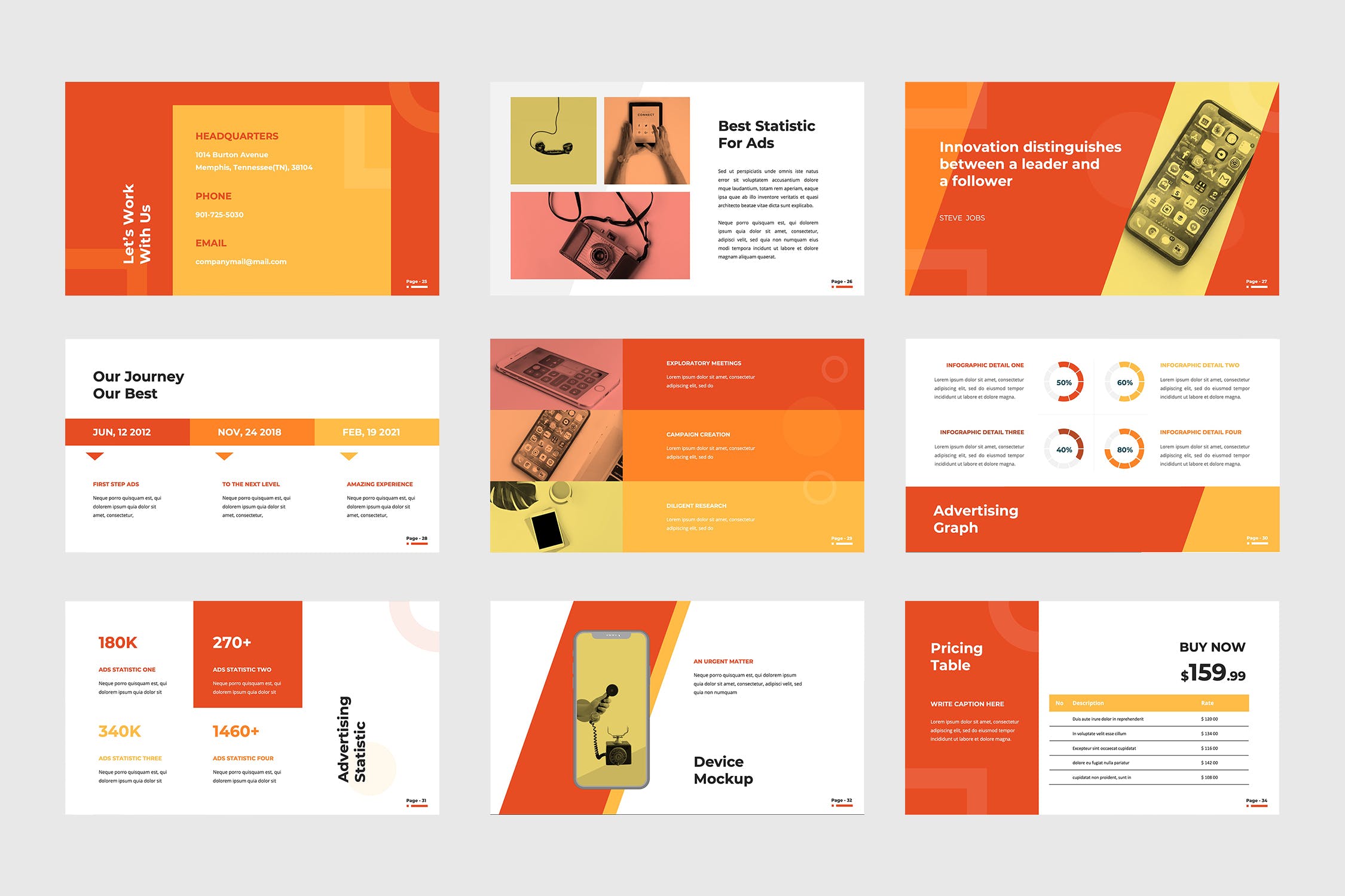 市场营销/广告业务主题素材库精选Keynote模板模板 Advertise – Keynote Presentation插图(4)