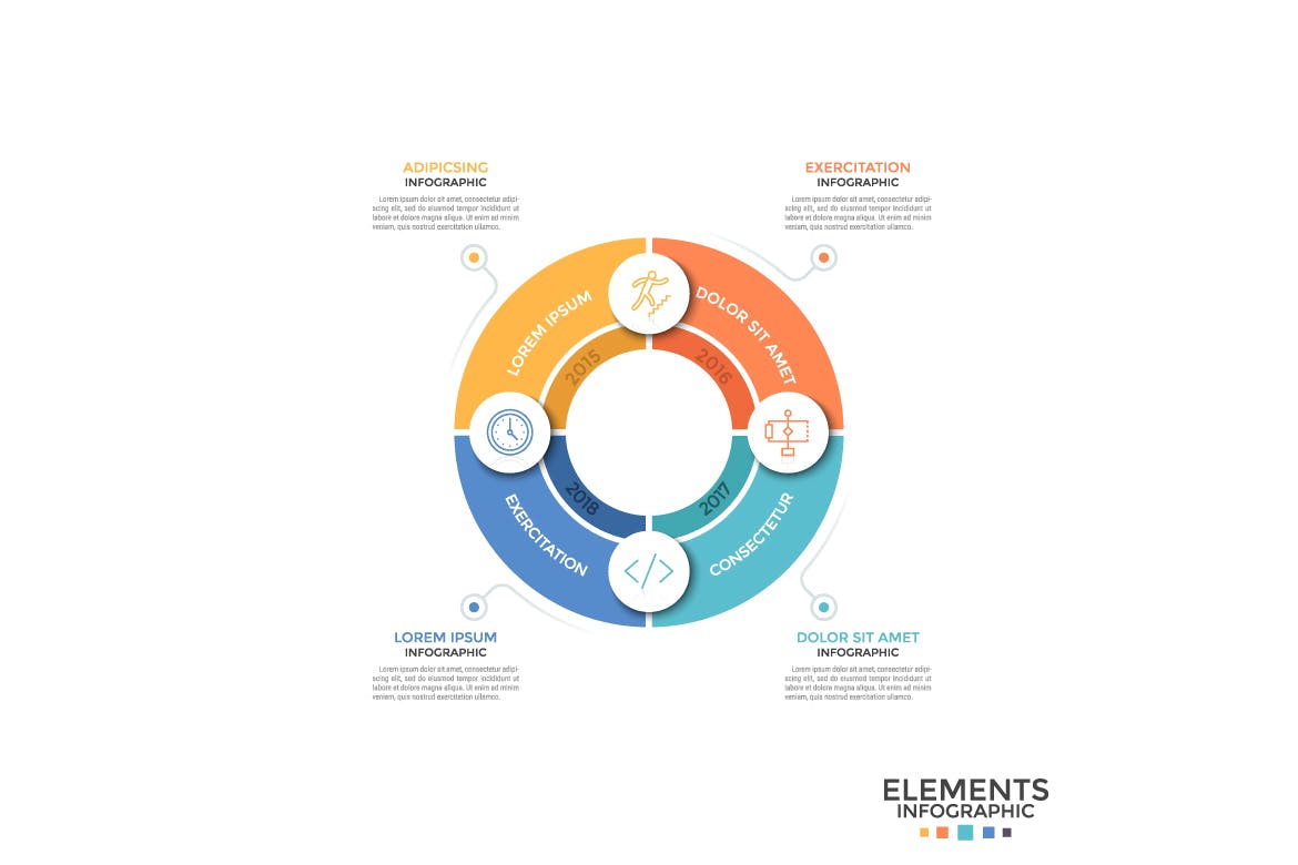 数据统计分析类幻灯片设计信息图表素材v14 Infographic Solutions. Part 14插图(7)