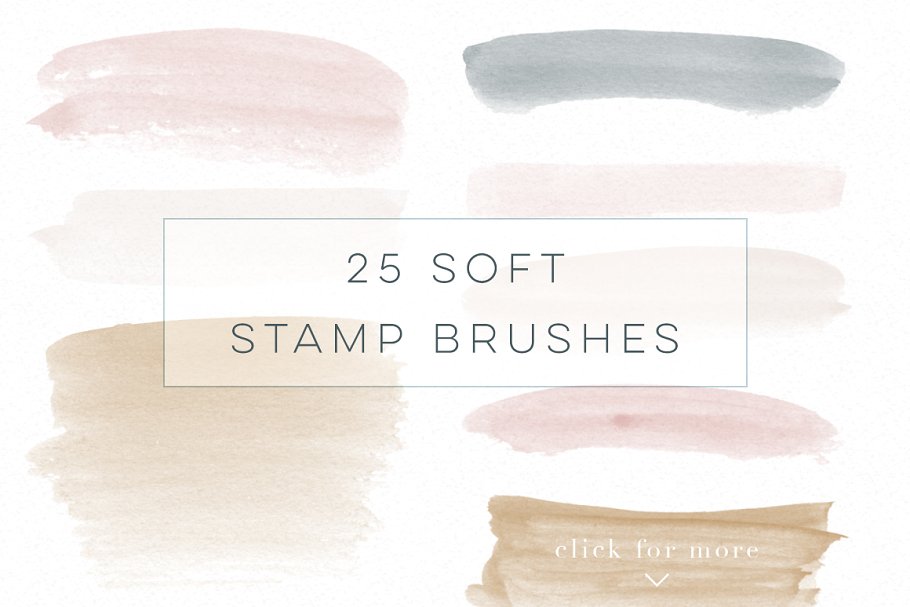 水彩画笔纹理Procreate笔刷 Procreate Brushes Watercolor Kit插图(1)