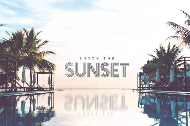 多线条版式设计创意字体 Fiver – Display Font插图(3)