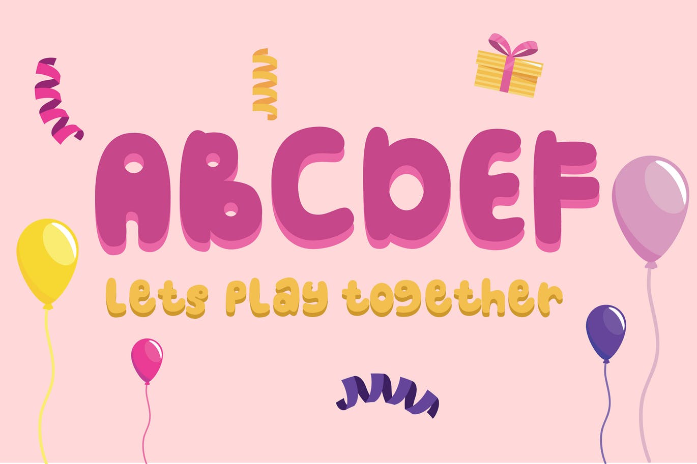 有趣的英文无衬线可爱字体下载 Hellowkids – Fun Children Typeface插图(2)