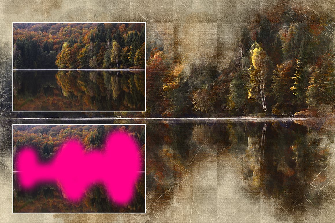 超酷水彩风格ps动作 Watercolor Photoshop Action插图(3)