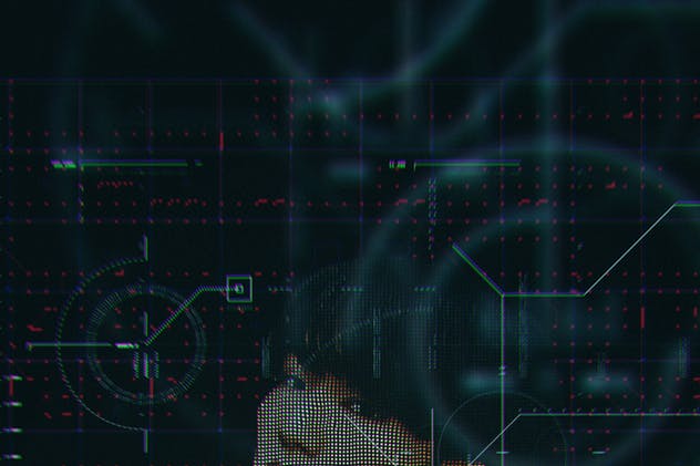 科幻高科技HUD交互界面效果PS动作v2 Technology 2 Photoshop Action插图(2)