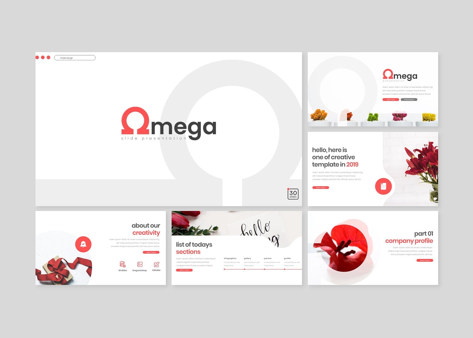 创业公司商业路演PPT幻灯片模板 Omega – Powerpoint Template插图(1)