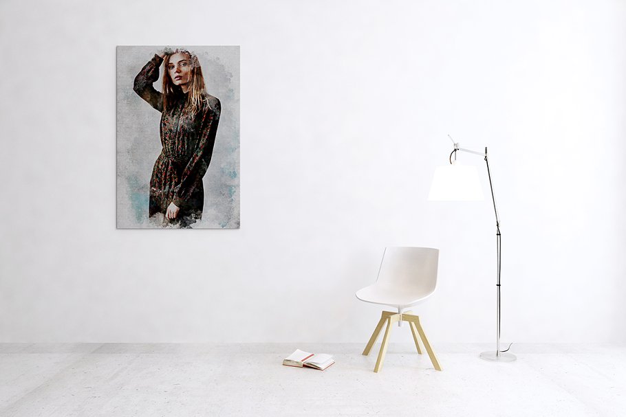 现代油画效果PS动作 Modern Painting Template插图(4)