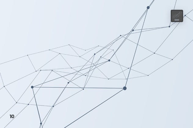 带连接线粒子抽象图形PS笔刷 Particles with Connected Lines Photoshop Brushes插图(10)