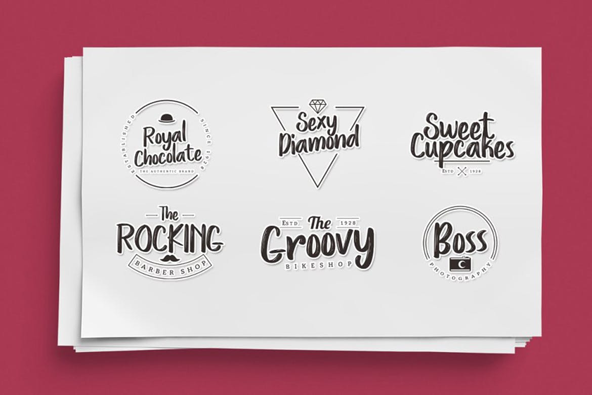 创意工整优雅英文排版笔刷艺术字体下载 Love Story Typeface插图(2)