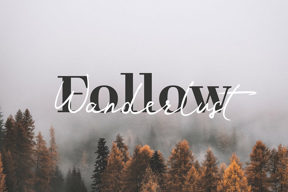 现代优雅英文书法艺术字体 Ravenstar – Modern Script Font插图(1)