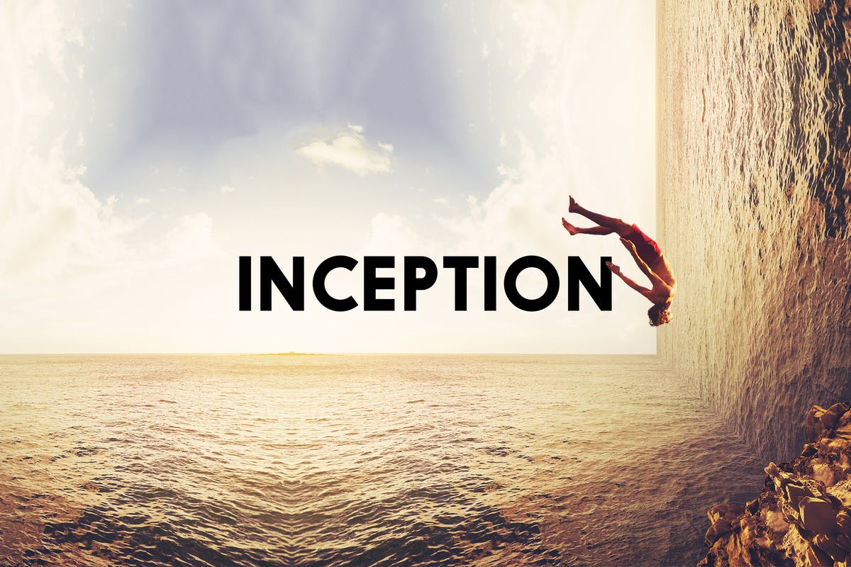 10款90度直角折叠创意效果照片后期处理PS动作 Inception – 10 Photoshop Actions插图