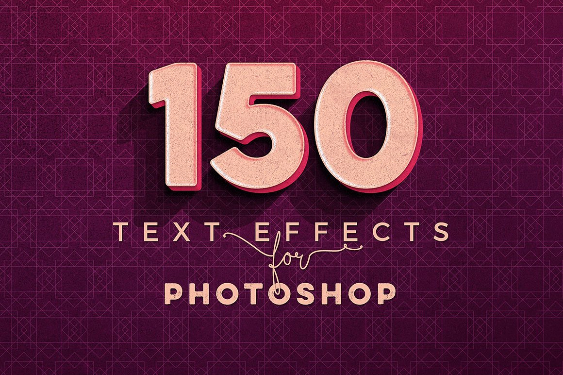 素材库下午茶：150款3D文字效果的PS图层样式 150 3D Text Effects for Photoshop–2.61 GB插图(1)