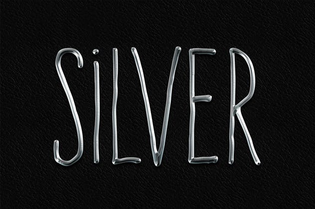 3D金属黄金字体特效PS字体样式 Metal Layer Styles – Photoshop Gold Text Effect插图(5)