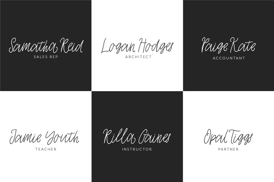 豪迈流畅钢笔英文书法字体下载 Joy Flight Script Font插图(6)