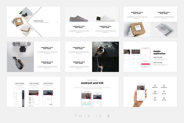 高品质行业趋势分析报告PPT幻灯片模板 The X – Powerpoint Template插图(10)