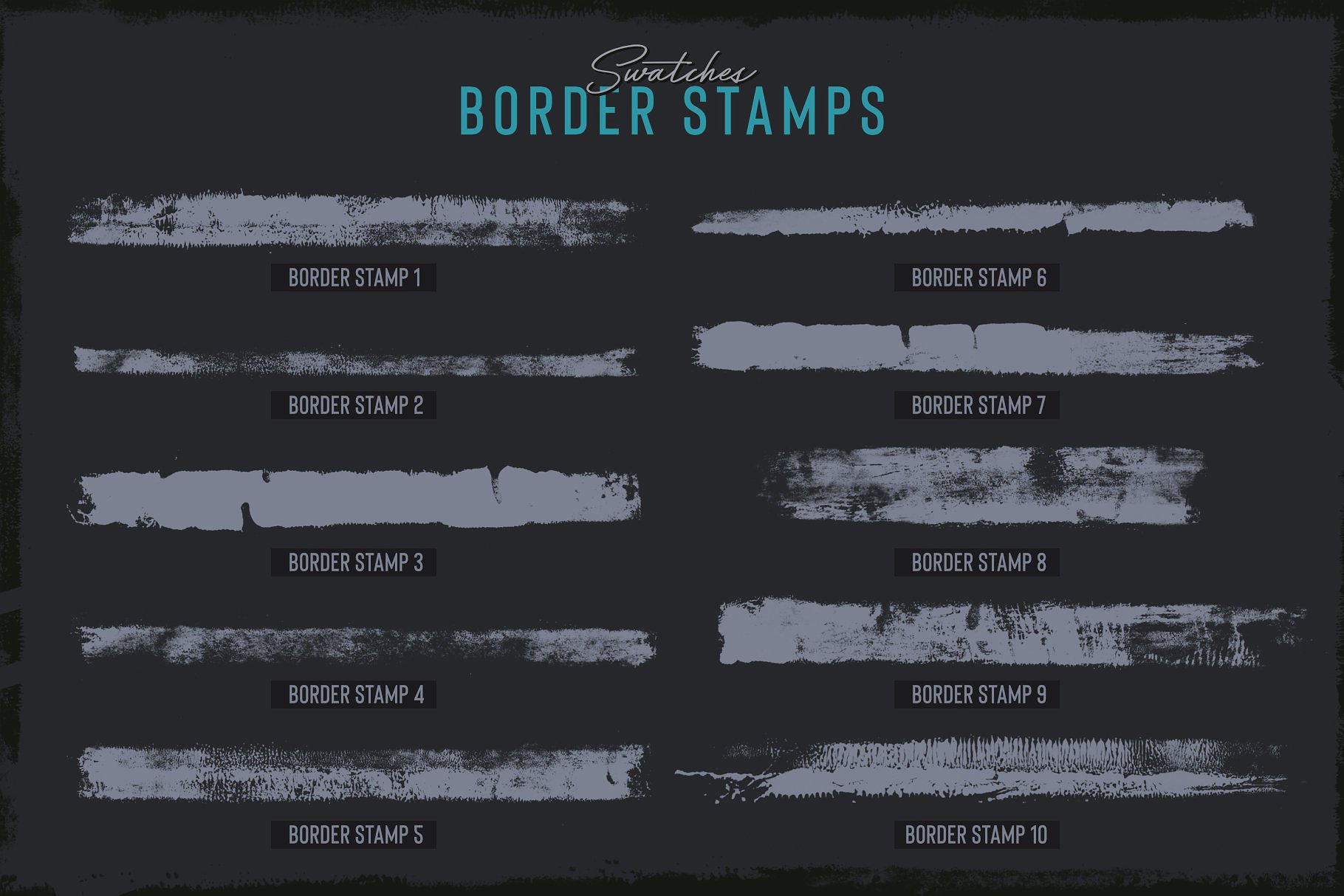 素描卡通3D渲染笔刷 Grunge Toolbox Procreate Brushes插图(6)