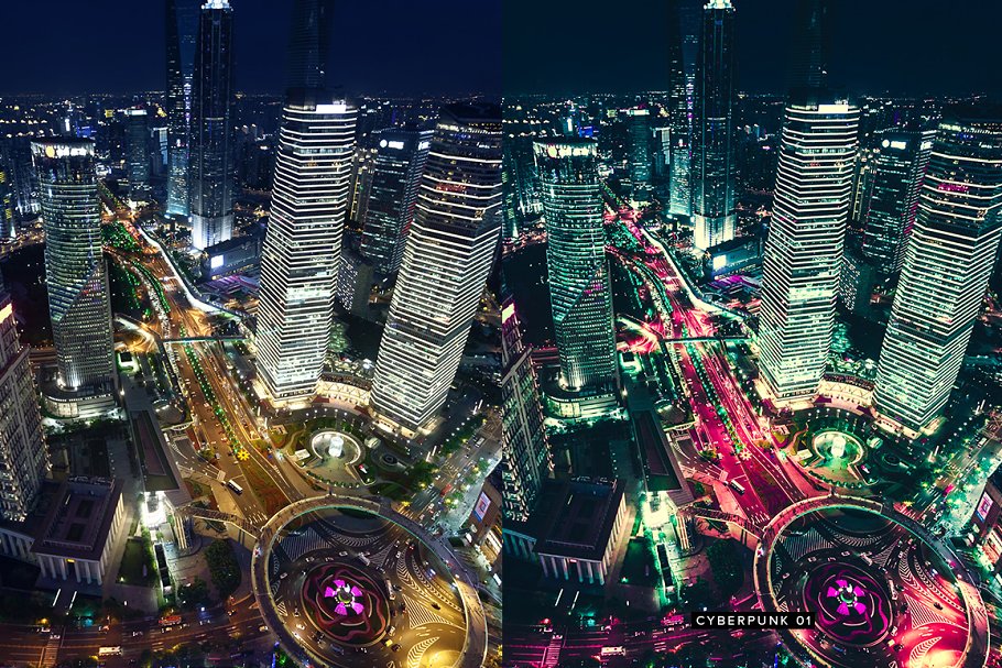 10款科幻电影特效照片滤镜PR预设 10 Cyberpunk Lightroom Presets LUTs插图(5)