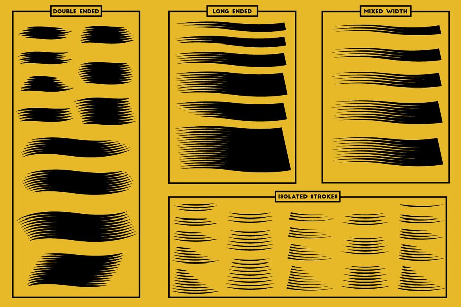 现代木刻纹理AI笔刷 Modern Woodcut Brushes插图(9)