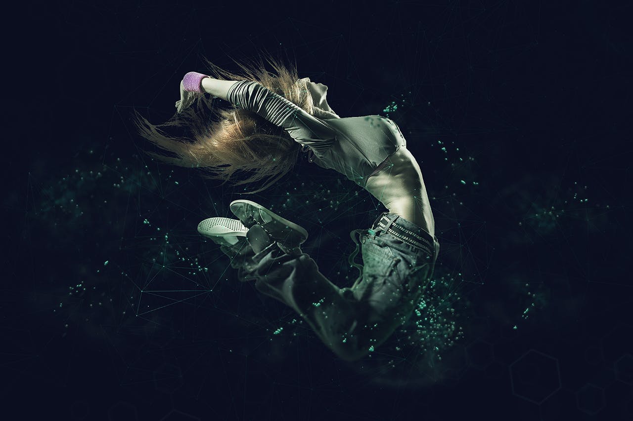 人像摄影转网络粒子效果一键生成PS动作 Atom CS3+ Photoshop Action插图(3)