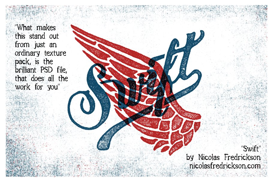 墨印墨水印章效果图层样式 TexturePress – Ink Stamp Effects插图(3)