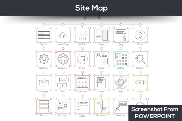 会计管理/业务报告多用途细线信息图表PPT模板 Ultimate Thin Line Powerpoint Infographic插图(8)
