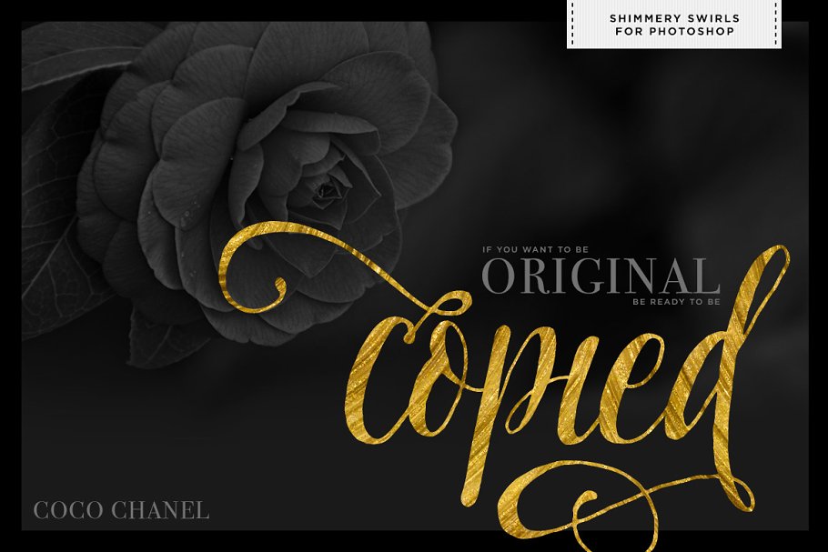 100种闪粉效果图层样式 Shimmery Gold Styles for Photoshop插图(3)