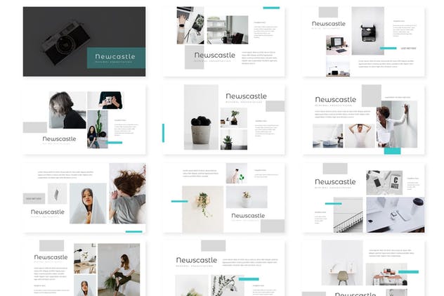 多用途企业/专业PPT幻灯片设计模板 Newcastle – Powerpoint Template插图(1)
