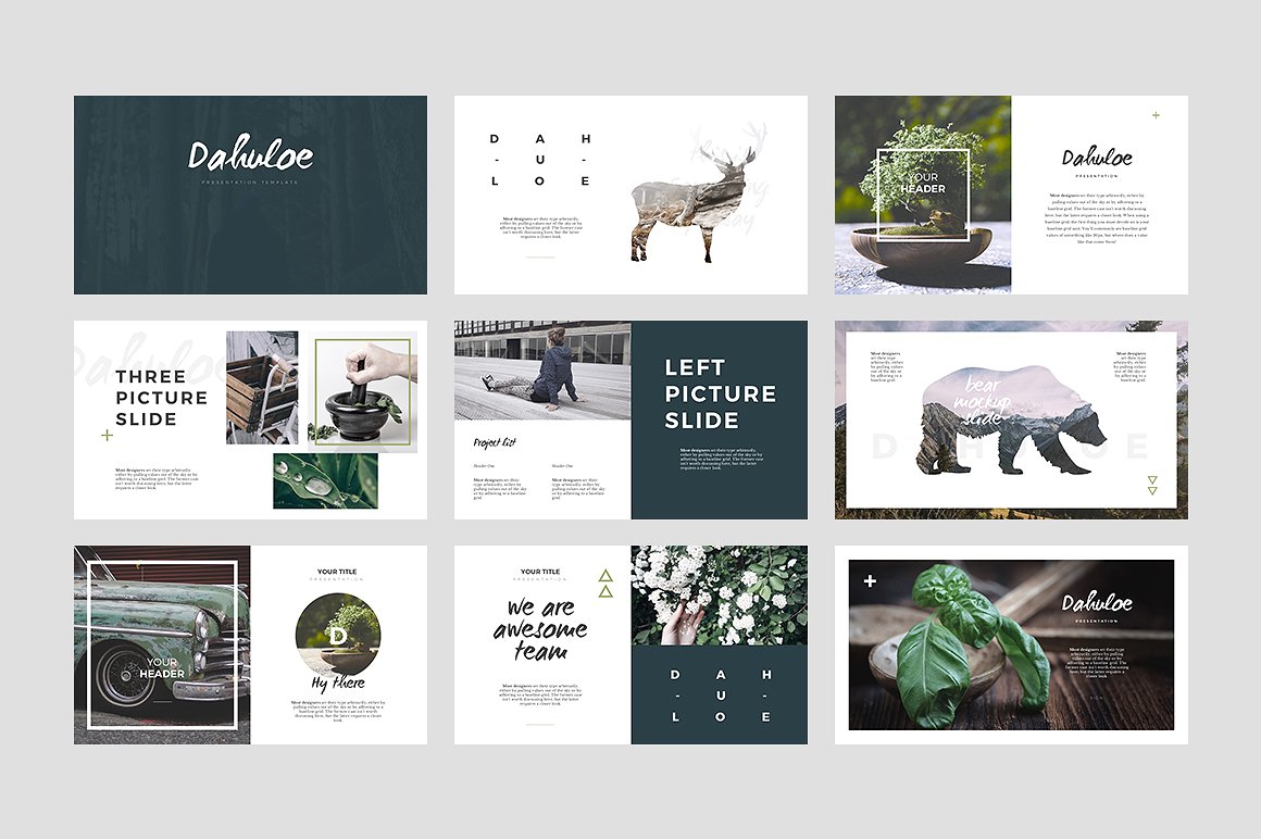 素材库下午茶：绿色环保主题的PPT模版下载[PPTX]插图(1)