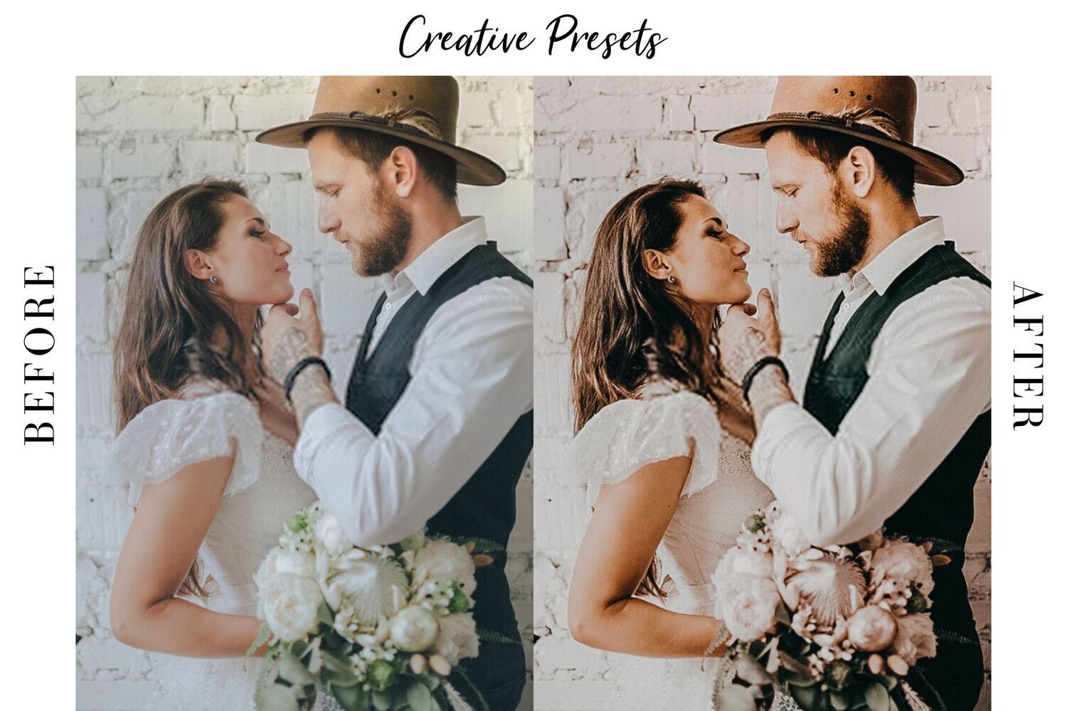 复古色调风格婚纱摄影LR调色滤镜预设 Moody Tones Mobile Lightroom Preset插图(3)