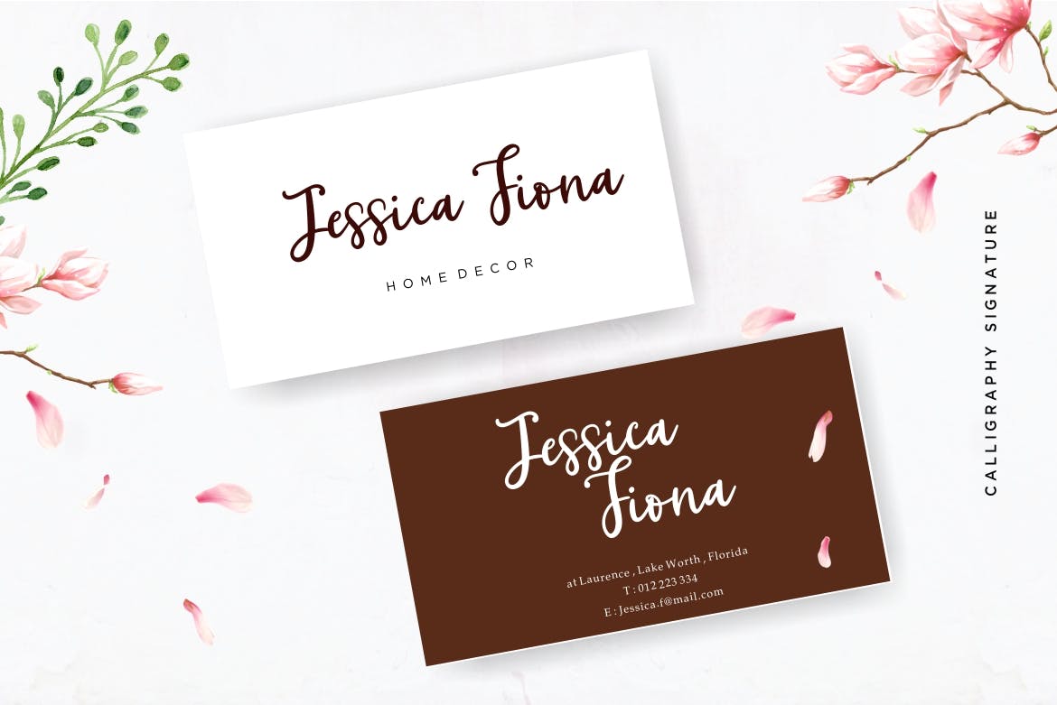 现代优雅英文签名书法字体下载 Quantylus Calligraphy Signature插图(2)