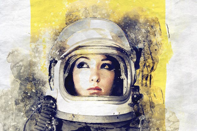 艺术水彩手绘效果一键生成PS动作 Artistic Watercolor Photoshop Action插图(5)