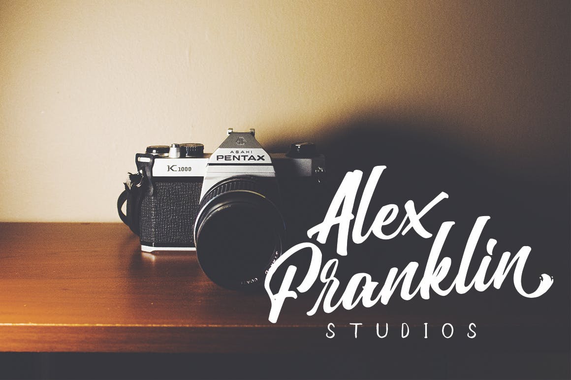 铅笔硬笔书法/画笔草书英文装饰设计字体下载 Absolute Font Duo插图(2)