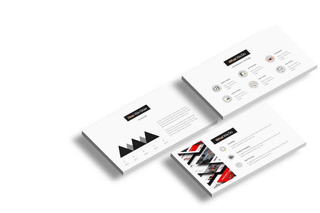 创意互联网产品服务介绍PPT演示文稿模板 Rockefeller Creative Powerpoint Presentation插图(8)