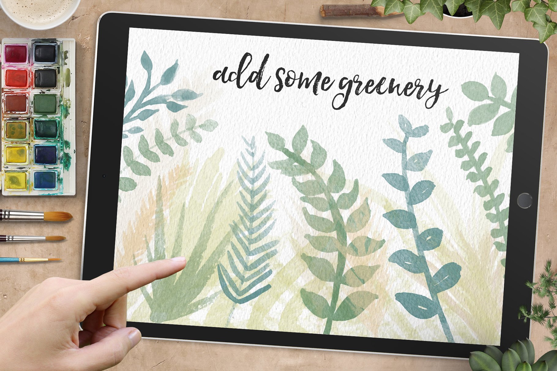 Procreate应用专用水彩印章笔刷 Watercolor Stamps for Procreate插图(7)