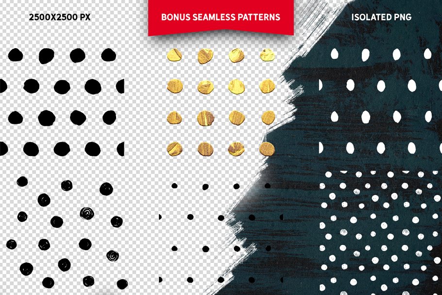 浮雕&扁平金属效果图层样式大合集 Gold Paint Effect for Photoshop插图(9)