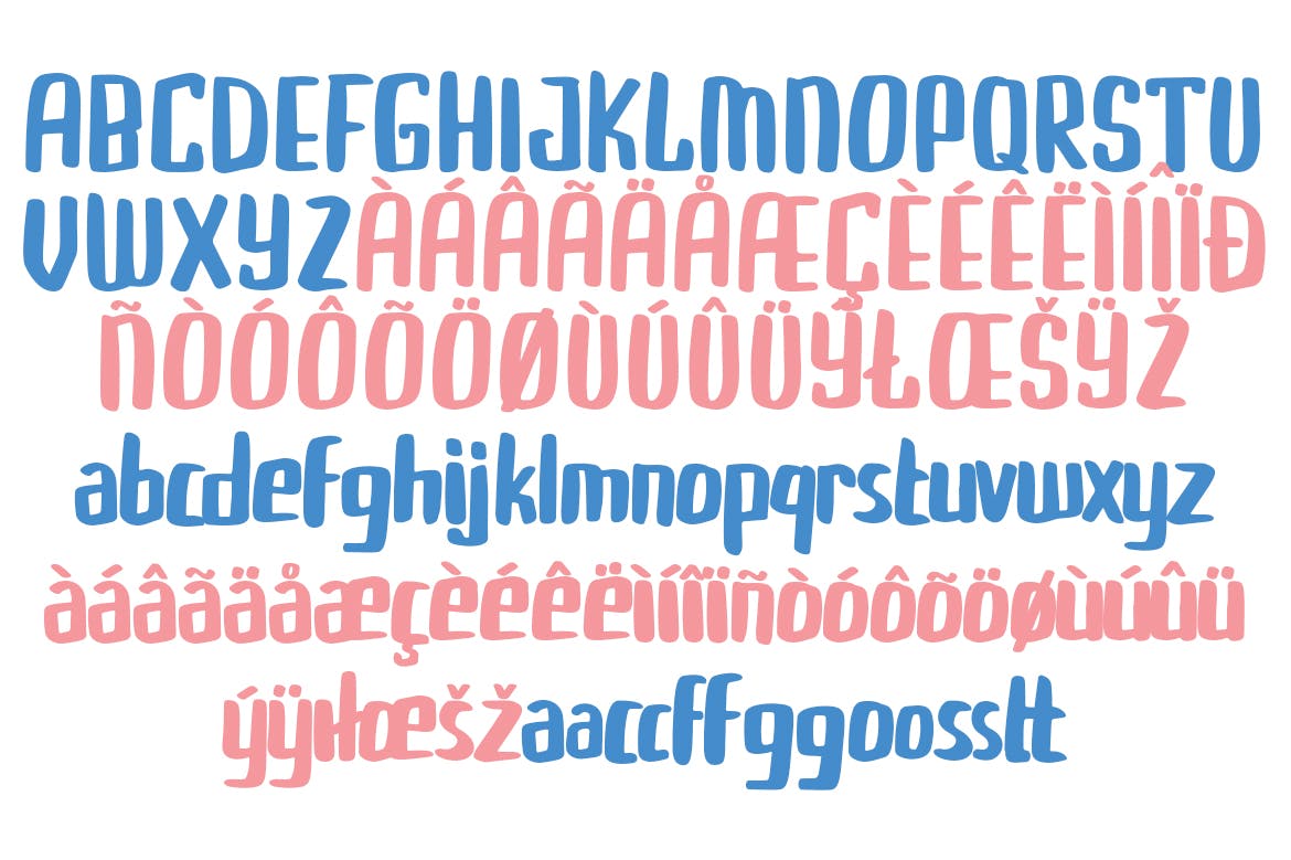 手工绘制英文创意无衬线字体下载 Buggiel插图(8)