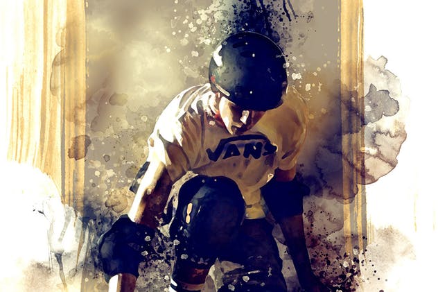 艺术水彩手绘效果一键生成PS动作 Artistic Watercolor Photoshop Action插图(12)