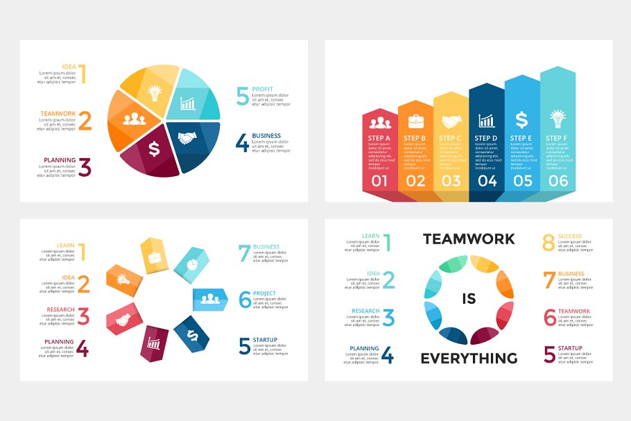 信息图形演示幻灯片模板 STARTUP – Free Updates插图(3)