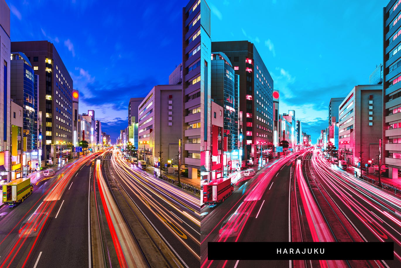 赛博朋克美学效果风格城市夜景摄影处理素材库精选PS动作 8 Cyberpunk Aesthetics Photoshop Actions and LUTs插图(5)