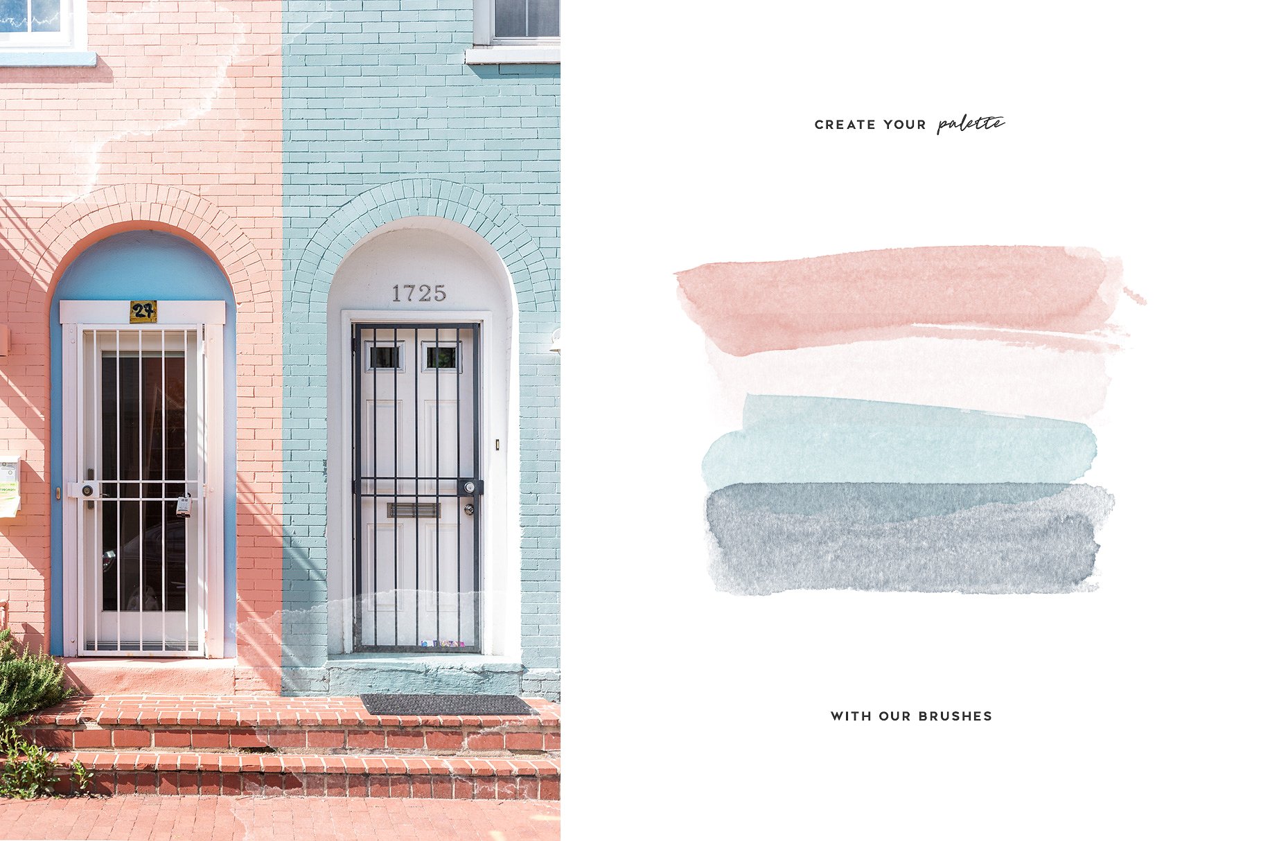 水彩笔画PS笔刷合集 Aurora Brushes Collection插图(4)