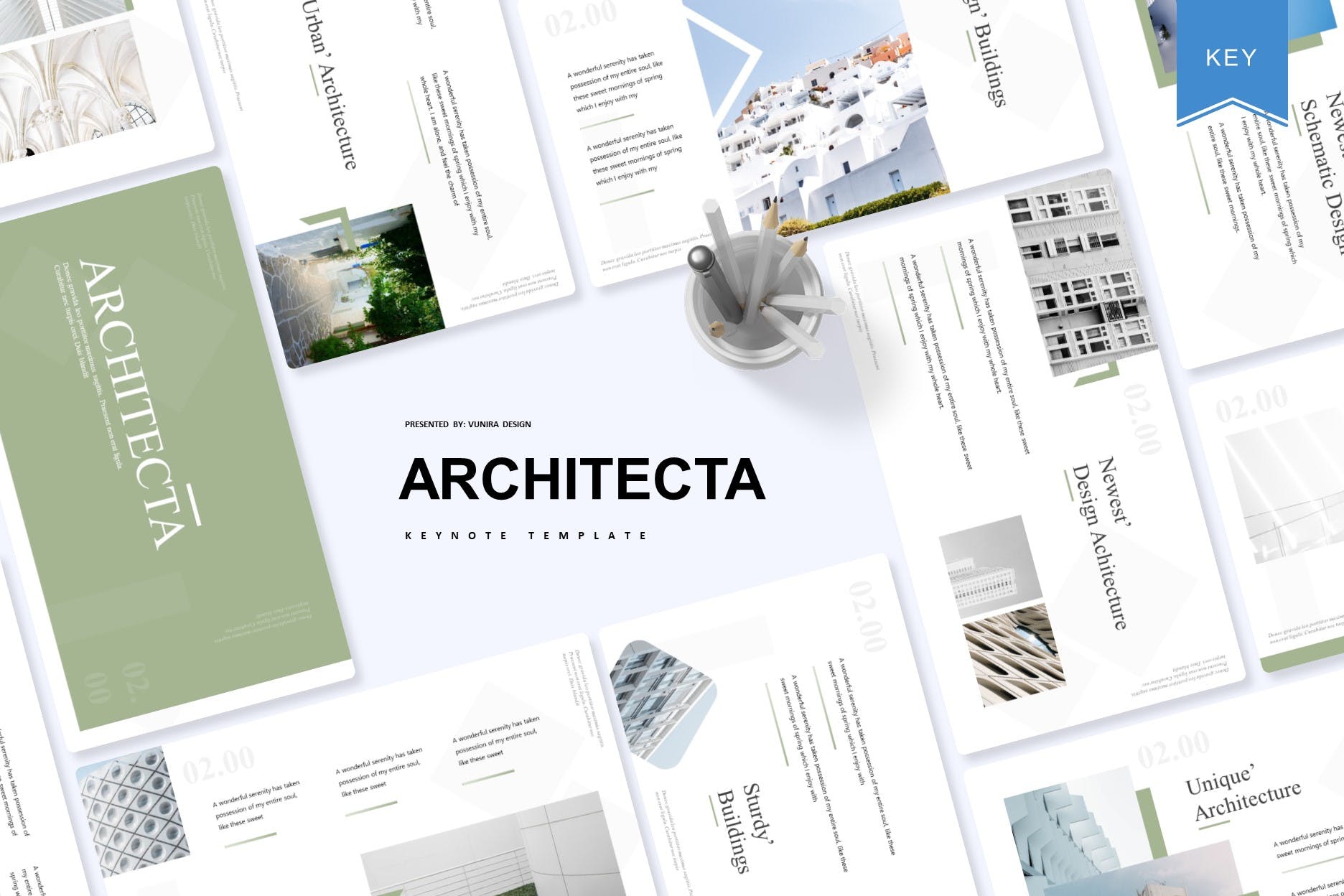 建筑策划设计公司Keynote演示文稿模板 Architecta | Keynote Template插图