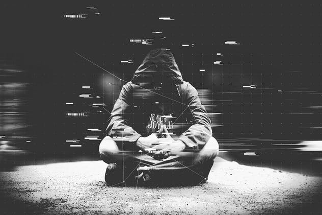 黑客极客充满科技感照片效果PS动作 Hacking Animation Photoshop Action插图(5)